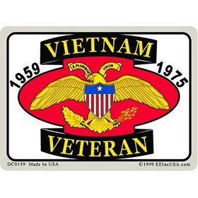 Eagle Emblems DC0159 Sticker-Vietnam,Vet.59-75 (3"x4-1/4")