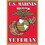 Eagle Emblems DC0161 Sticker-Usmc Logo,Veteran (3"x4-1/4")