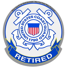 Eagle Emblems DC0169 Sticker-Uscg Logo, Retired (3-1/2")