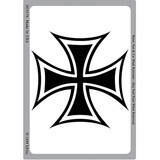 Eagle Emblems DC0170 Sticker-Iron Cross (3