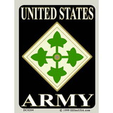 Eagle Emblems DC0204 Sticker-Army, 004Th Div. (3