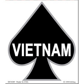 Eagle Emblems DC0289 Sticker-Vietnam, Spade (3-1/4")