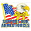 Eagle Emblems DC8006 Sticker-Support Armed Frc (Clear Vinyl) (4"X4-3/4")