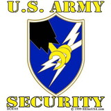 Eagle Emblems DC8105 Sticker-Army,Security (Adhesive Face Vinyl), (3-1/4