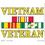 Eagle Emblems DC8144 Sticker-Vietnam, Svc Ribb (Clear Vinyl) (2-3/8"X4-3/4")