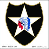 Eagle Emblems DC8160 Sticker-Army,002Nd Inf.Div. (3-1/4