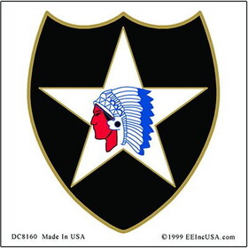 Eagle Emblems DC8160 Sticker-Army,002Nd Inf.Div. (3-1/4")