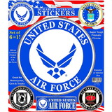 Eagle Emblems DC9004 Sticker-Usaf Symbol Pack (SET OF 6), (12.25