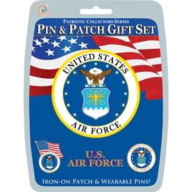 Eagle Emblems DIS0002 Gift Set-U.S.Air Force (3 Pins & 1 Patch)
