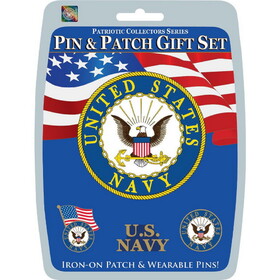 Eagle Emblems DIS0004 Gift Set-U.S.Navy (3 Pins & 1 Patch)