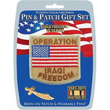 Eagle Emblems DIS0006 Gift Set-Iraqi Freedom (Pin & Patch) .