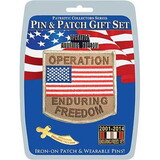 Eagle Emblems DIS0007 Gift Set-Endururing Freed (Pin & Patch) .