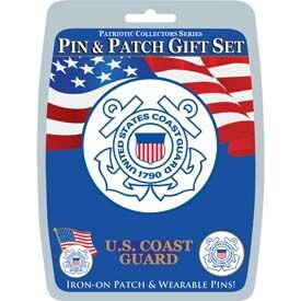 Eagle Emblems DIS0010 Gift Set-U.S.Coast Guard (3 Pins & 1 Patch)