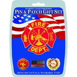 Eagle Emblems DIS0016 Gift Set-Fire Department (Pin & Patch) .