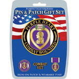 Eagle Emblems DIS0019 Gift Set-Purple Heart (Pin & Patch) .