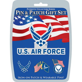 Eagle Emblems DIS0020 Gift Set-U.S.Air Force (3 Pins & 1 Patch)