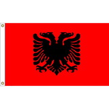 Eagle Emblems F1002 Flag-Albania (3ft x 5ft)