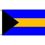 Eagle Emblems F1008 Flag-Bahamas (3ft x 5ft)