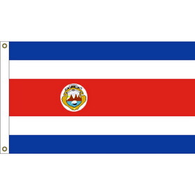 Eagle Emblems F1020 Flag-Costa Rica (3ft x 5ft)