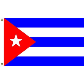 Eagle Emblems F1021 Flag-Cuba (3ft x 5ft)