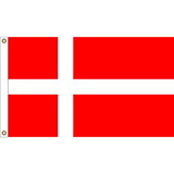 Eagle Emblems F1024 Flag-Denmark (3Ftx5Ft) .