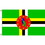 Eagle Emblems F1025 Flag-Dominica (3Ftx5Ft) .