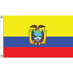 Eagle Emblems F1028 Flag-Ecuador (3ft x 5ft)