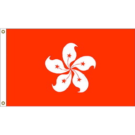 Eagle Emblems F1043 Flag-Hong Kong (3ft x 5ft)