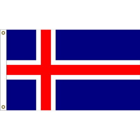 Eagle Emblems F1047 Flag-Iceland (3ft x 5ft)