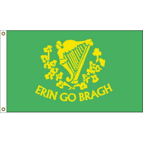 Eagle Emblems F1052 Flag-Irish (Erin Go Brah) (3Ftx5Ft) .