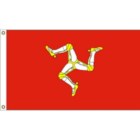 Eagle Emblems F1053 Flag-Isle Of Man (3ft x 5ft)
