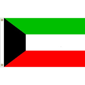 Eagle Emblems F1064 Flag-Kuwait (3Ftx5Ft) .