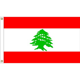 Eagle Emblems F1065 Flag-Lebanon (3ft x 5ft)