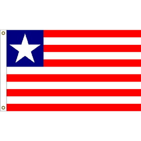 Eagle Emblems F1066 Flag-Liberia (3ft x 5ft)