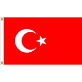 Eagle Emblems F1113 Flag-Turkey (3ft x 5ft)