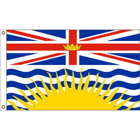Eagle Emblems F1123 Flag-Canada,British Col (3ft x 5ft)