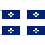 Eagle Emblems F1124 Flag-Canada, Quebec (3Ftx5Ft) .