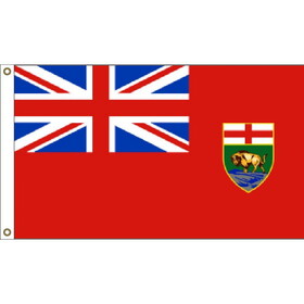 Eagle Emblems F1129 Flag-Canada,Manitoba (3ft x 5ft)