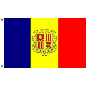Eagle Emblems F1144 Flag-Andorra (3ft x 5ft)
