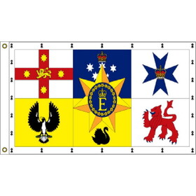 Eagle Emblems F1146 Flag-Australia, Royal (3Ftx5Ft) .
