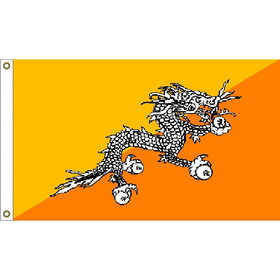 Eagle Emblems F1155 Flag-Bhutan (3ft x 5ft)