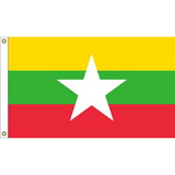 Eagle Emblems F1163 Flag-Myanmar (Old Burma) (3Ftx5Ft) .