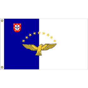 Eagle Emblems F1166 Flag-Azores (3ft x 5ft)