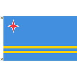 Eagle Emblems F1168 Flag-Aruba/Neth/Antilles (3Ftx5Ft) .
