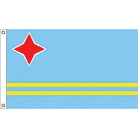 Eagle Emblems F1168 Flag-Aruba/Neth/Antilles (3ft x 5ft)