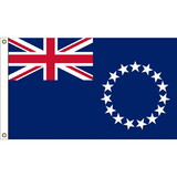Eagle Emblems F1178 Flag-Cook Islands (3Ftx5Ft) .