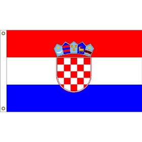 Eagle Emblems F1179 Flag-Croatia (3Ftx5Ft) .
