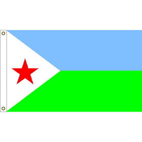 Eagle Emblems F1182 Flag-Djibouti (3ft x 5ft)