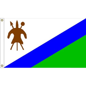 Eagle Emblems F1206 Flag-Lesotho (3Ftx5Ft) .