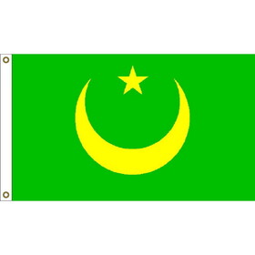 Eagle Emblems F1213 Flag-Mauritania (3ft x 5ft)